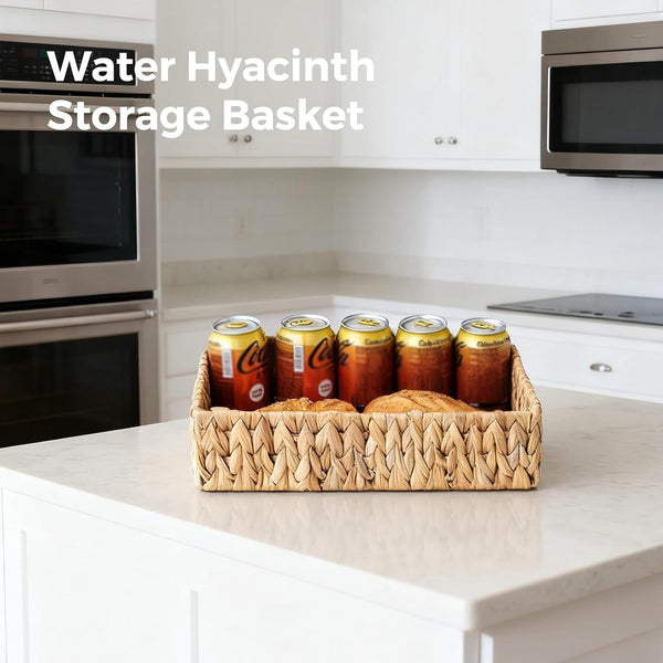 Wicker Storage Baskets Set of 3, Large and Small Wicker Pantry Baskets Set8