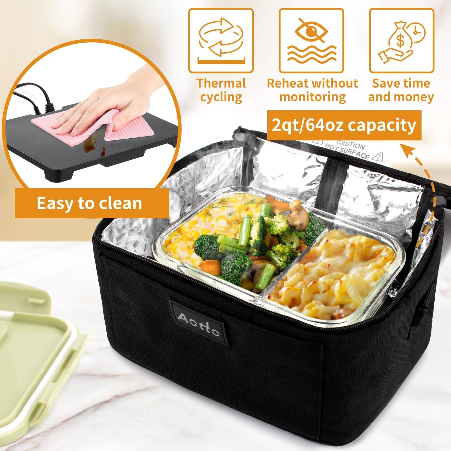 portable-oven-electric-lunch-box-food-heater-12v-24v-110v-3-in-1-car-food-warmer-mini-personal-microwave-heated-lunch-box-warmer-for-car-truck-travel-office-home-use-black