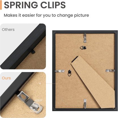 Picture Frames Set of 10, Including 8X10, 5X7, 4X6 Black Frame6