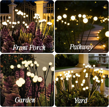 10 Packs Solar Garden Firefly Lights Outdoor6