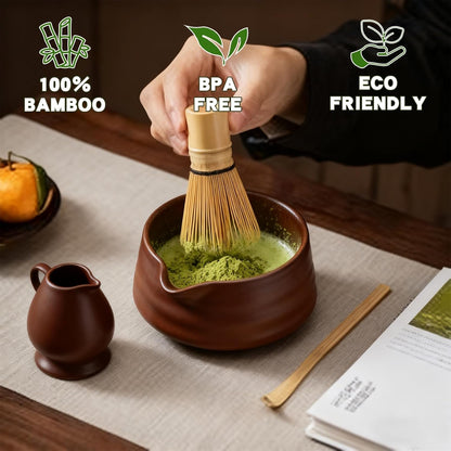 Matcha Whisk, Handcrafted Bamboo Whisk for Matcha Powder (Yellow) | Traditional Japanese Chasen for Matcha Stirrer, 100% Natural Matcha Wisk3