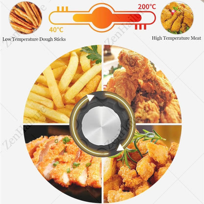 16L Commercial Electric Pressure Fryer,Stainless Steel Countertop Chicken Fryer with Safety Lock,Oil Drain Thermostat Control for Restaurant and Food Truck Use9