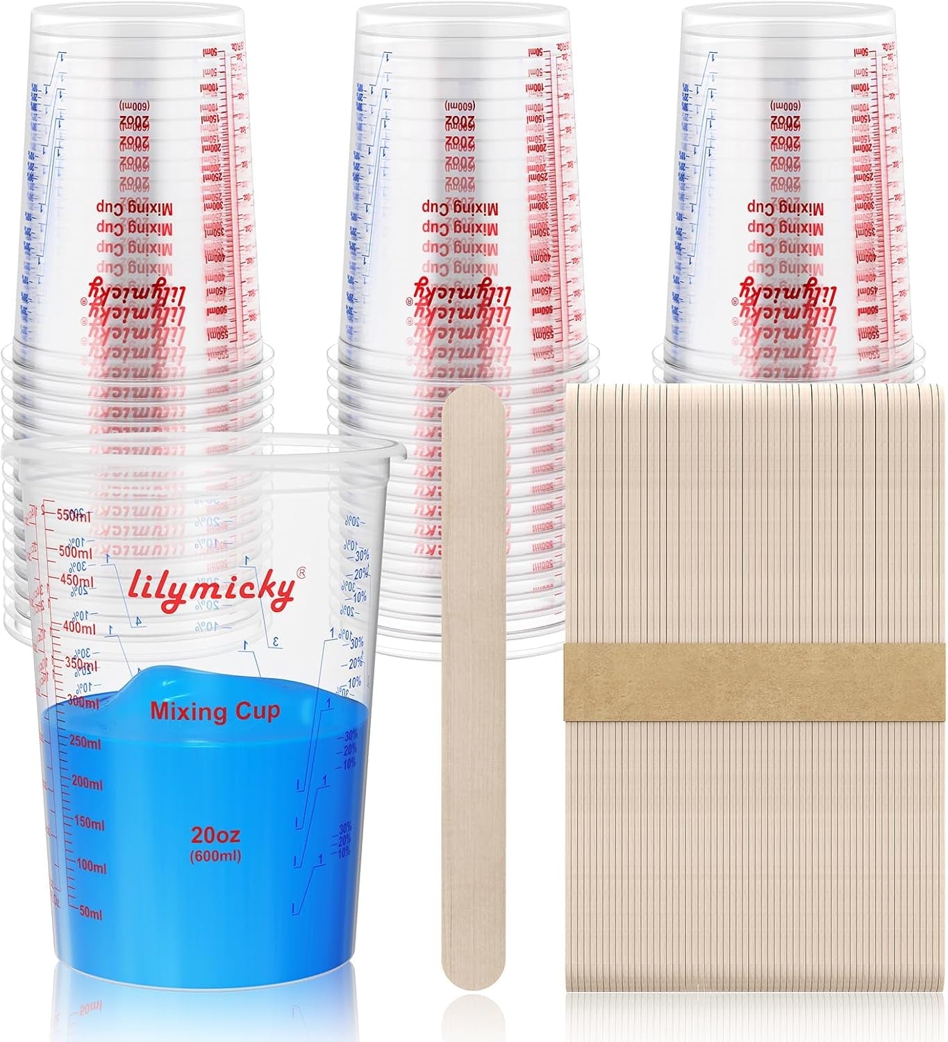 50-pack-plastic-mixing-cups-20-oz-measuring-cups-with-50-mixing-sticks
