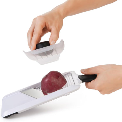 OXO Good Grips Handheld Mandoline Slicer with Non-Slip Handle for Kitchen | Adjustable Thickness Settings, Hand Guard Included, Slice Vegetables and Fruit, Easy-Clean Design, Non-Slip Grip5