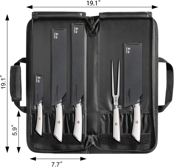 Elbert Series German Steel Forged 6-Piece BBQ Knife Set, White, 10270062