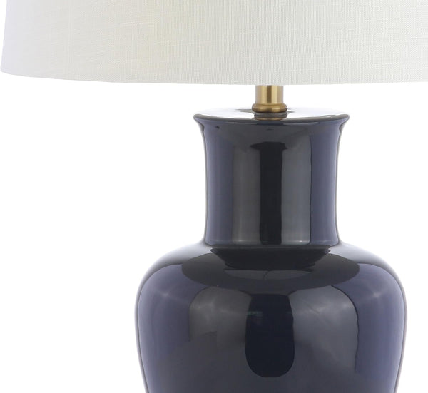 Julian Classic Ceramic Urn Metal LED Table Lamp 29", Navy4