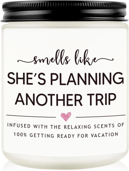 Travel Gifts for Women, Funny Travel Lover Candle, Lavender Scent1