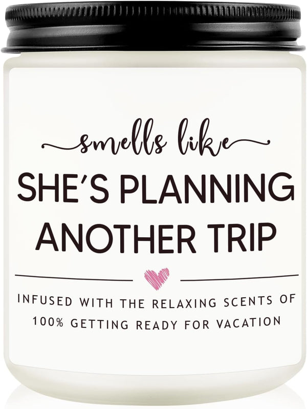 Travel Gifts for Women, Funny Travel Lover Candle, Lavender Scent1