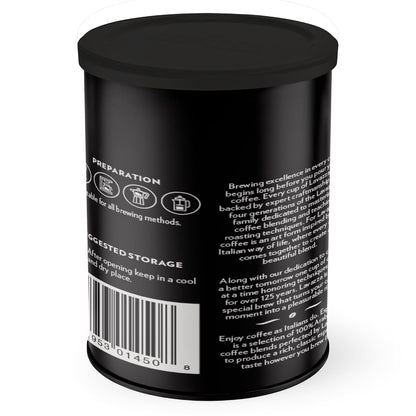 Lavazza Espresso Ground Coffee, Medium Roast, 100% Arabica, 8 Oz Tin (Pack of 4)2