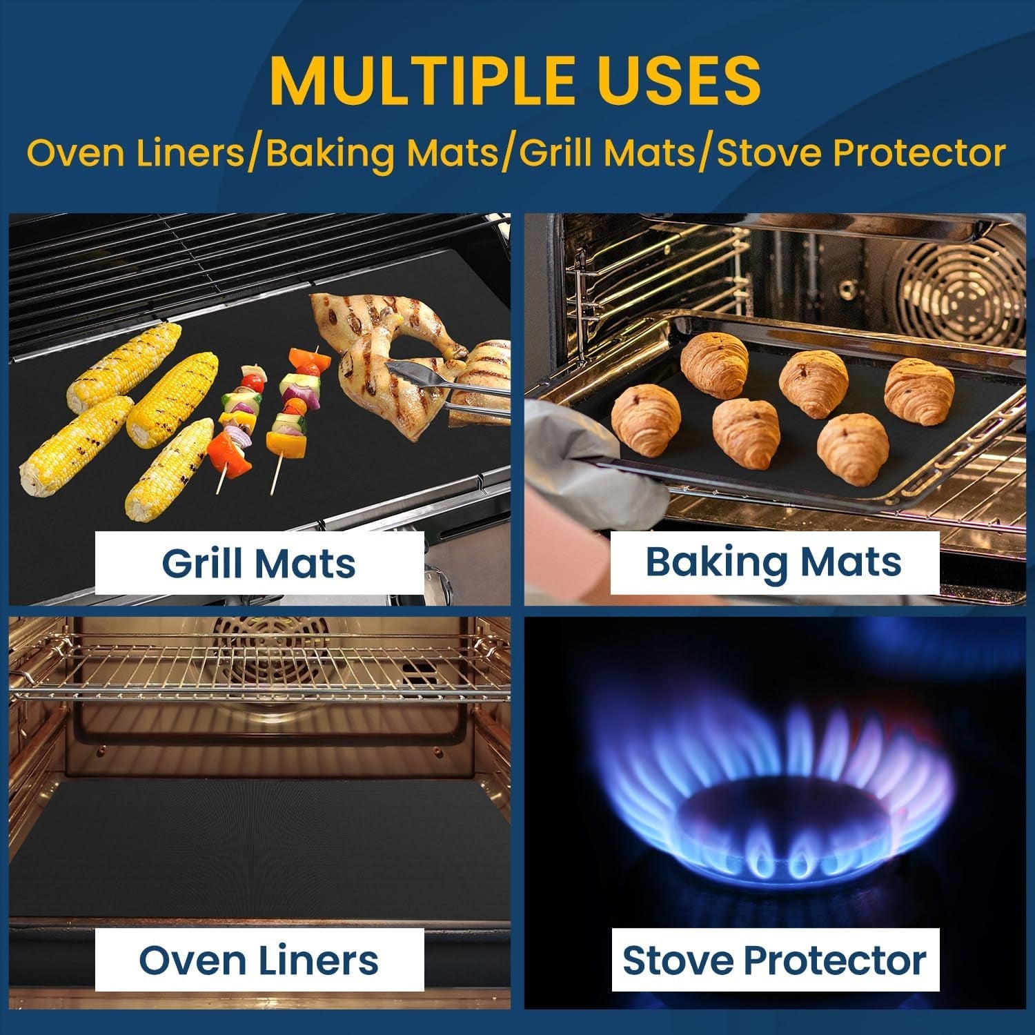 oven-liner-for-bottom-of-oven-2-pack-heavy-duty-oven-liners-for-electric-stove-heat-resistant-stovetop-protector-air-fryer-grill-mat-reusable-gas-toaster-microwave-oven-drip-liner-teflon-sheets