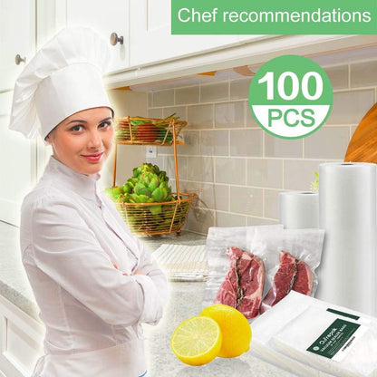 Quart 8"X12" Vacuum Sealer Bags 100Ct for Food Storage2