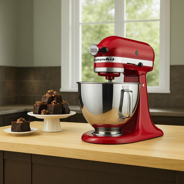 Kitchen Aid Tilt-Head Stand Mixer 4.5 Quart KSM85PBER, Empire Red6