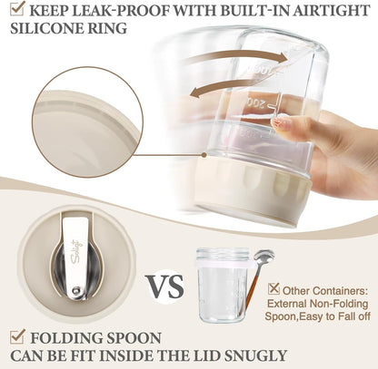 2 Pack Overnight Oats Containers with Lids (Oat White/Oat White)4