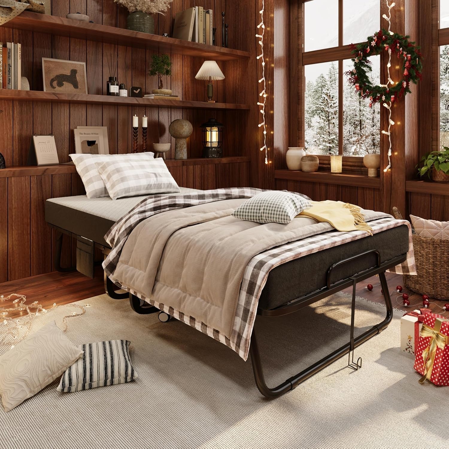 folding-bed-with-mattress-portable-rollaway-bed-for-adults-foldable-cot-size-bed-frame-with-5-memory-foam-mattress-and-storage-cover-guest-day-bed-with-metal-fold-up-bed-on-wheels-75x31
