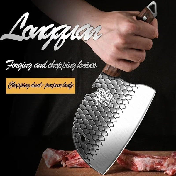 Meat Cleaver Knife, Stainless Steel Meat Cleaver, Chef Forge Sharp Kitchen Knife, Cutting, Cutting Meat, Cutting Vegetables Hand Knife4