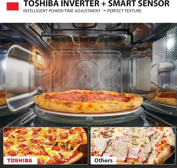 Optichef Series Countertop Microwave Oven with Air Fryer, Inverter, Convection, Broil, Smart Sensor, 1.0 Cu.Ft, 1000W, Stainless Steel2