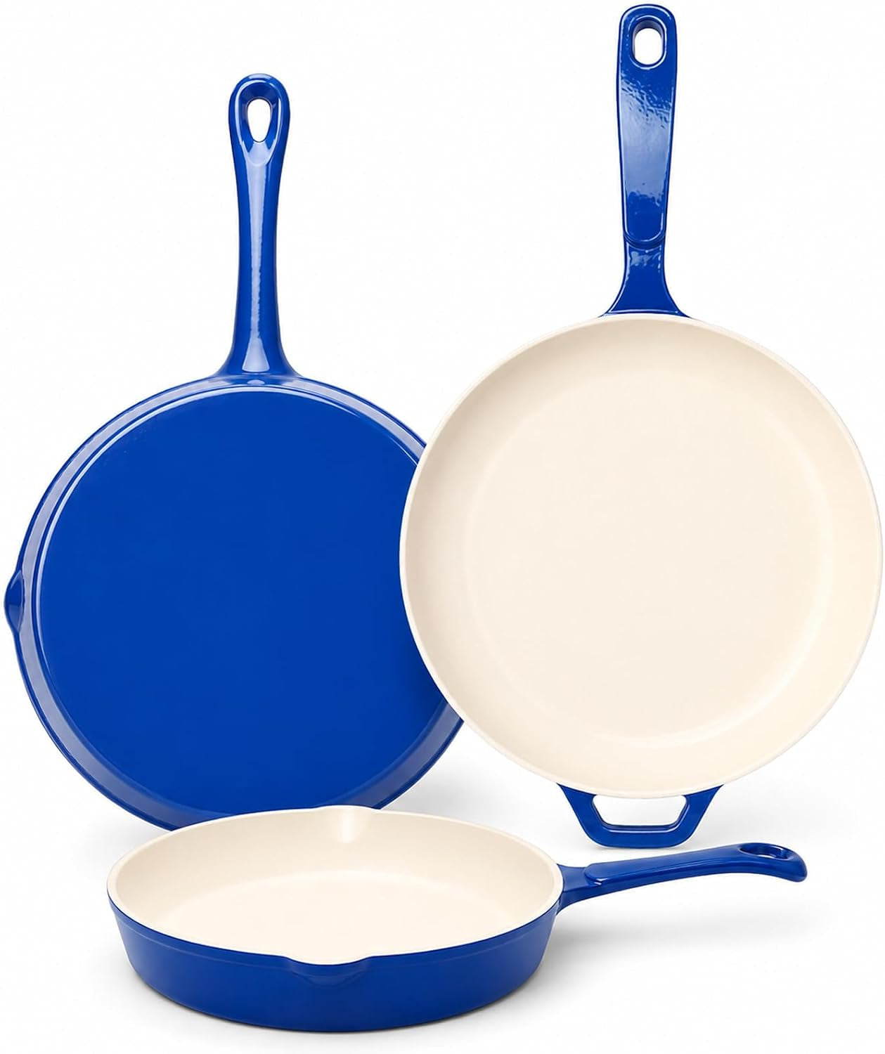 nonstick-enameled-cast-iron-cookware-3-piece-skillet-set-8-9-5-11-healthy-non-toxic-pfoa-pfas-ptfe-free-all-stovetops-compatible-blue