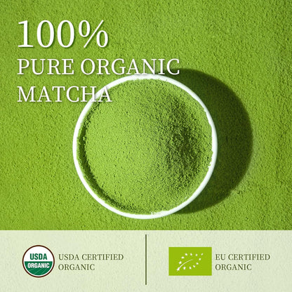 Ceremonial Grade Matcha Powder Organic | First Harvest Rich Smooth Umami Flavor, Vegan Gluten-Free Unsweetened for Latte Smoothies, 1.06Oz Tin6