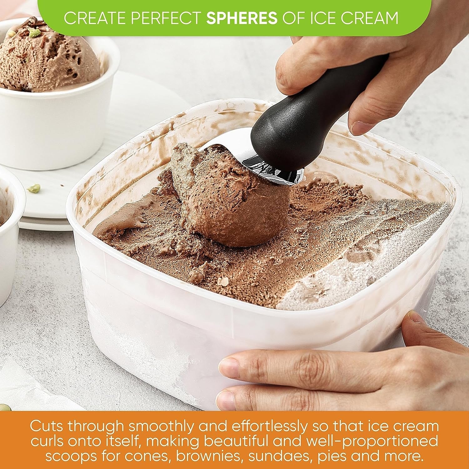 heavy-duty-metal-ice-cream-scoop-with-soft-grip-handle-black-professional-ice-cream-scooper-for-kitchen-dishwasher-safe-ice-cream-spoon-for-gelato-sorbet-cookie-dough-sundae-melon