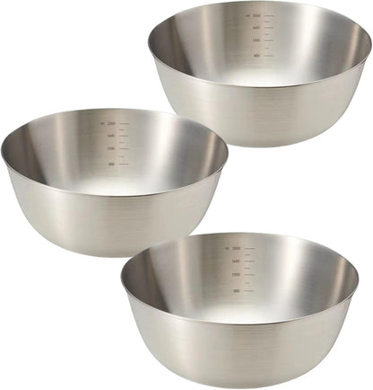 Stainless Steel Mixing Bowls Set for Kitchen, Dishwasher Safe Nesting Bowls for Cooking, Baking, Meal Prepping, 3Pcs 2.5Qt,Stackable1