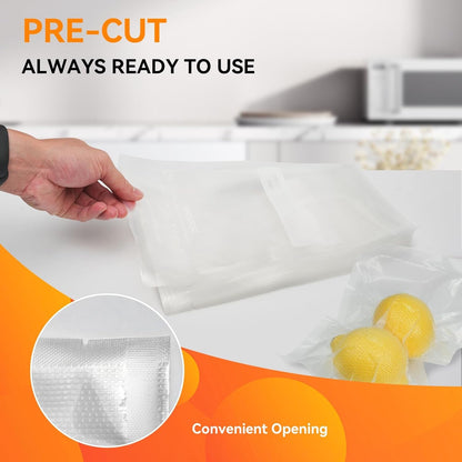 Vacuum Sealer Bags 6"X10", 200 Pint Bags, Fits Food Saver Sealers5