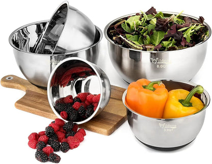 Mixing Bowls with Lids Set, Stainless Steel Mixing Bowls Set of 54