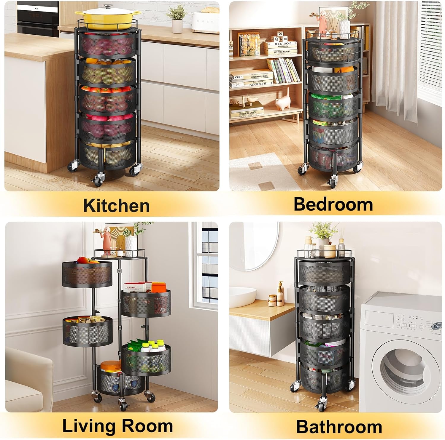 5-tier-fruit-and-vegetable-basket-bowls-for-kitchen-rotating-black-metal-top-lid-rolling-storage-rack-cart-for-potato-onion-fruit-large-wire-basket-organizer-for-kitchen-counter-pantry