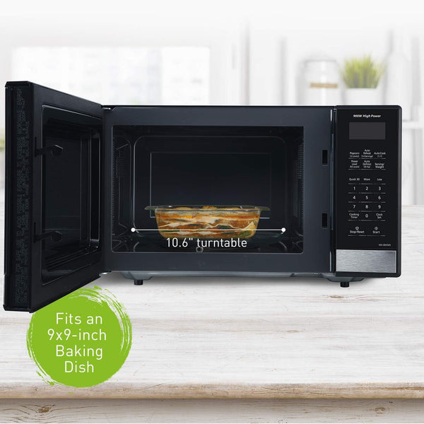 Panasonic NN-SB458S Compact Microwave Oven, 0.9 Cu.Ft., Stainless Steel/Silver7