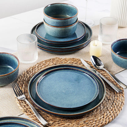 Stoneware Dinnerware Sets for 6, 18 Piece Plates and Bowls Sets5