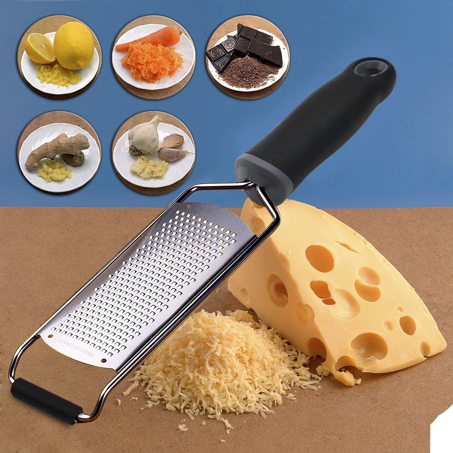 wide-lemon-zester-cheese-grater-18-8-stainless-steel-with-cover-black