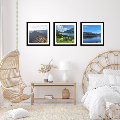 12X12 Picture Frame with Mat for 30 X 30Cm Diamond Art Painting, Display Photo 10X10 or 12 X 12 without Mat, Wall Hanging Large Frame with Plexiglass, Black6