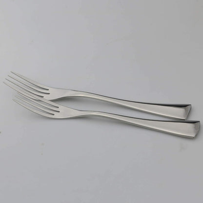 18/10 Stainless Steel Flatware Set, Serrated Steak Knife, Mirror Polishing Silver, Service for 46