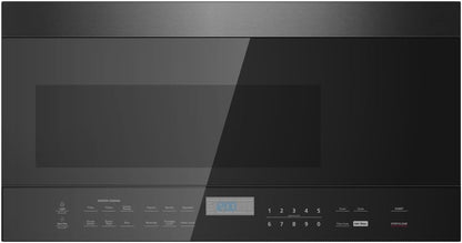 Black+Decker 1.6 Cu. Ft. 1000 Watt over the Range Microwave Oven with LED Display, Child Safety Lock, Black1