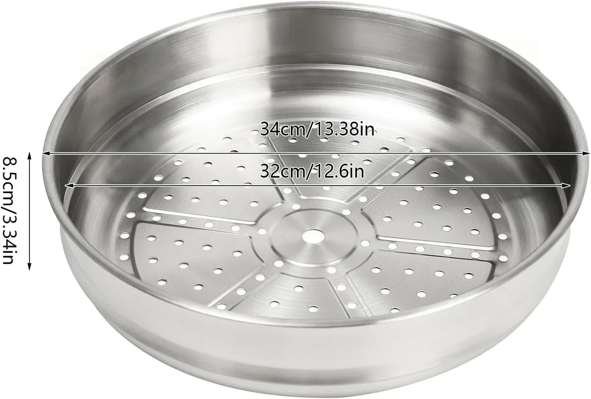 stainless-steel-wok-pan-stir-fry-wok-non-stick-frying-pan-honeycomb-skillet-with-handle-lid-for-gas-stove-induction-cooker-ceramic-stove-silver-black-13in-with-steamer-basket