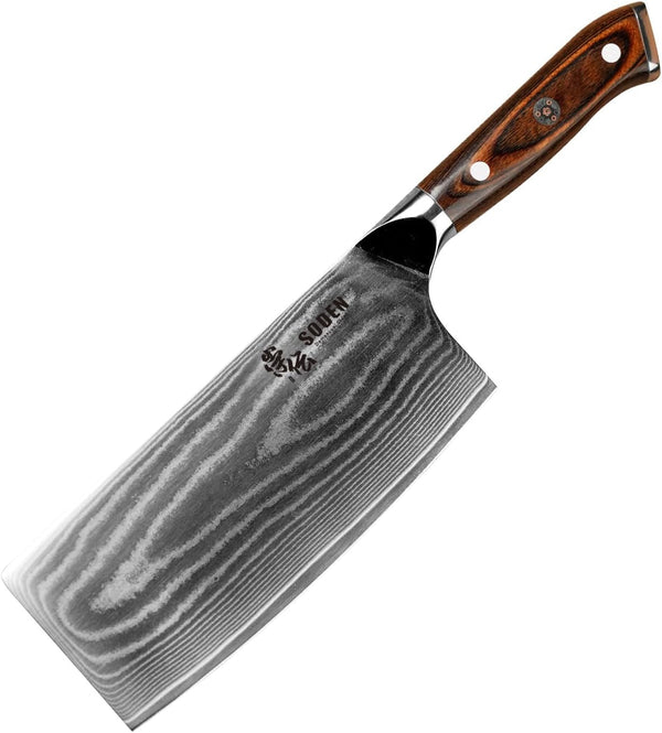 7" Nakiri Knife Japanese VG-10 Damascus Steel2