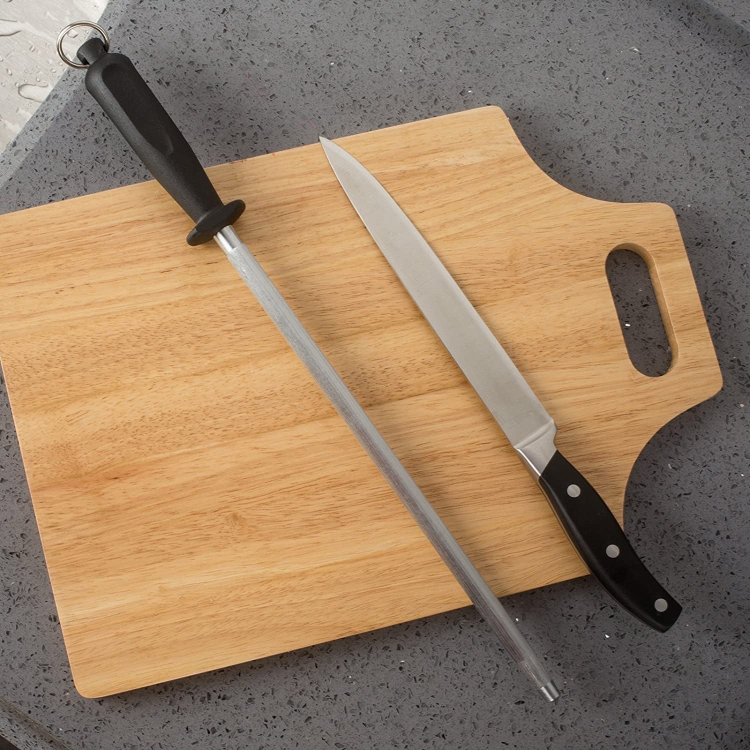 12-inch-knife-sharpening-rod-fine-carbon-honing-steel-black-handle-nickel-chrome-plated-magnetized-rod-realigns-knife-edges-non-slip-grip-and-hanging-loop-wipe-dry