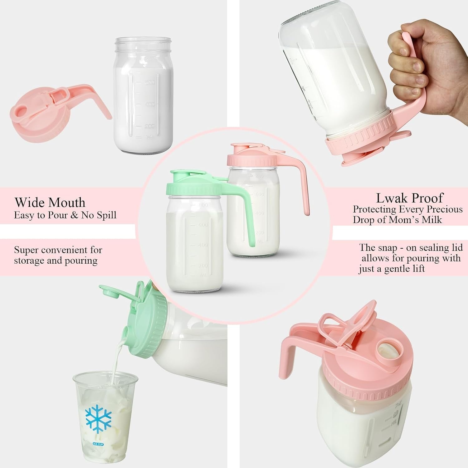 mason-jar-pitcher-32-oz-glass-milk-pitcher-wide-mouth-leakproof-glass-pitcher-with-lid-for-milk-sun-tea-juice-cold-brew-coffee-and-drinks