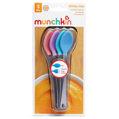 ® White Hot® Safety Baby Spoons, 4 Pack5