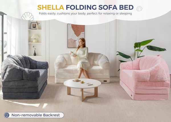 Folding Sofa Bed, 2 in 1 Convertible Sofa to Lounger3