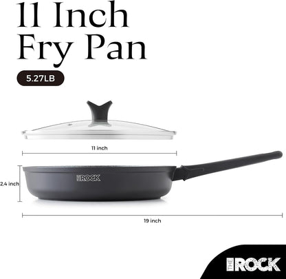 SOHO 11-Inch Non Stick Frying Pan with Lid – Nothing Sticks, Never Warps, Lasts Longer, Healthy Skillet with Heat-Resistant Handle, PFOA Free, Dishwasher Safe, Black9