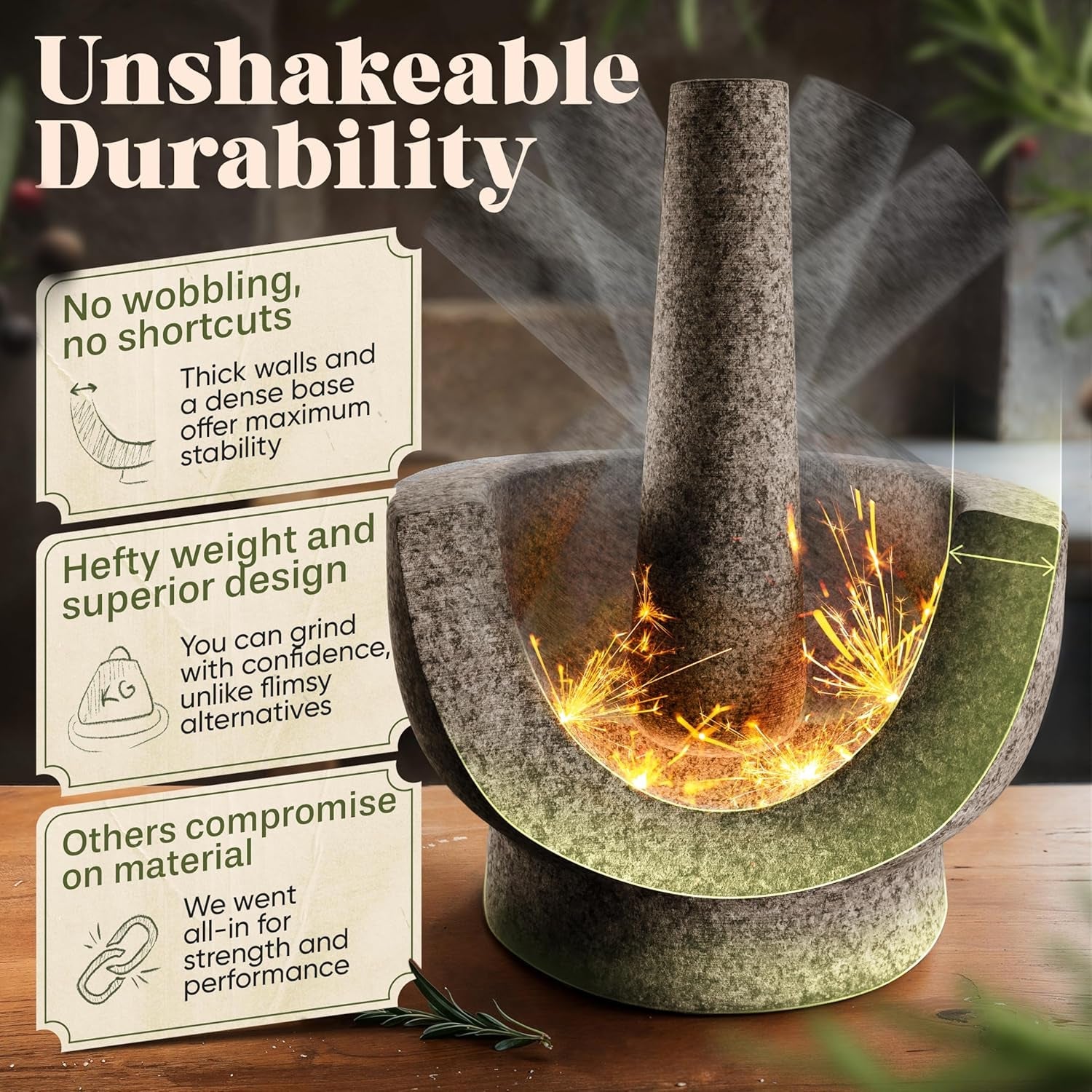 mortar-and-pestle-set-6-inch-2-cup-capacity-unpolished-heavy-granite-for-enhanced-performance-and-organic-appearance-included-anti-scratch-protector