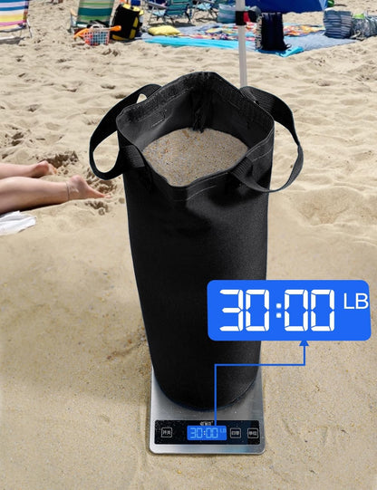 120LBS Extra Large Heavy Duty Canopy Weights Sand Bags for Ez Pop up Canopy Tent Gazebo Outdoor Instant Sun Shelter Patio Umbrella, Upgraded 5 Full-Sized Magic Stick and 2 Nylon Handles, 4Pack6