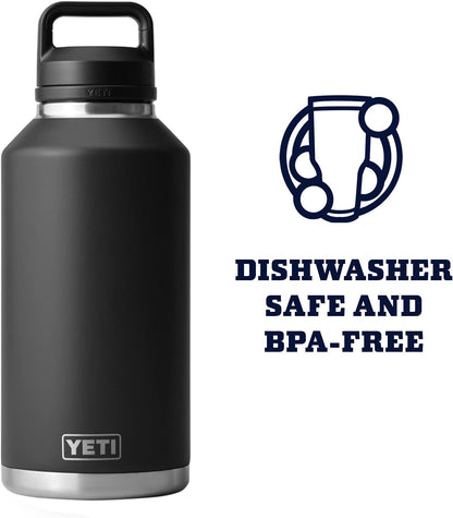 Rambler 64 Oz Bottle, Vacuum Insulated, Leakproof, Stainless Steel with Chug Cap, Black6