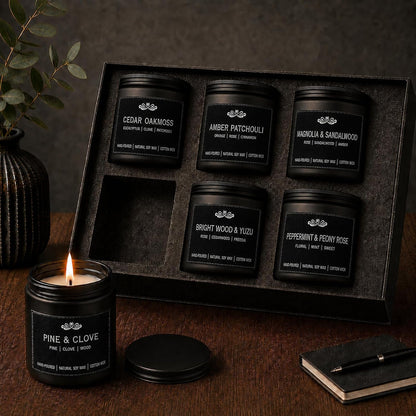 Scented Candles for Men, 6 Pack, 42 Oz Soy Wax, 300 Hours, Gift Set for Men2