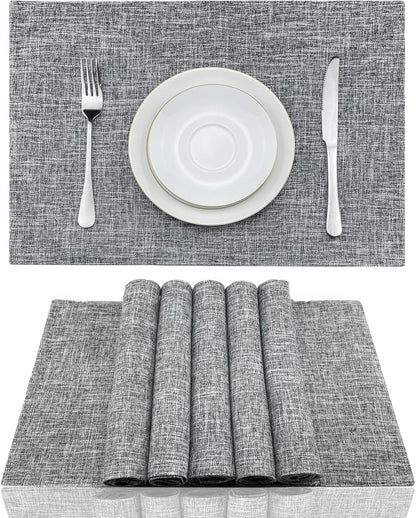 Cloth Placemats Set of 8 Heat Resistant Dining Table Place Mats1