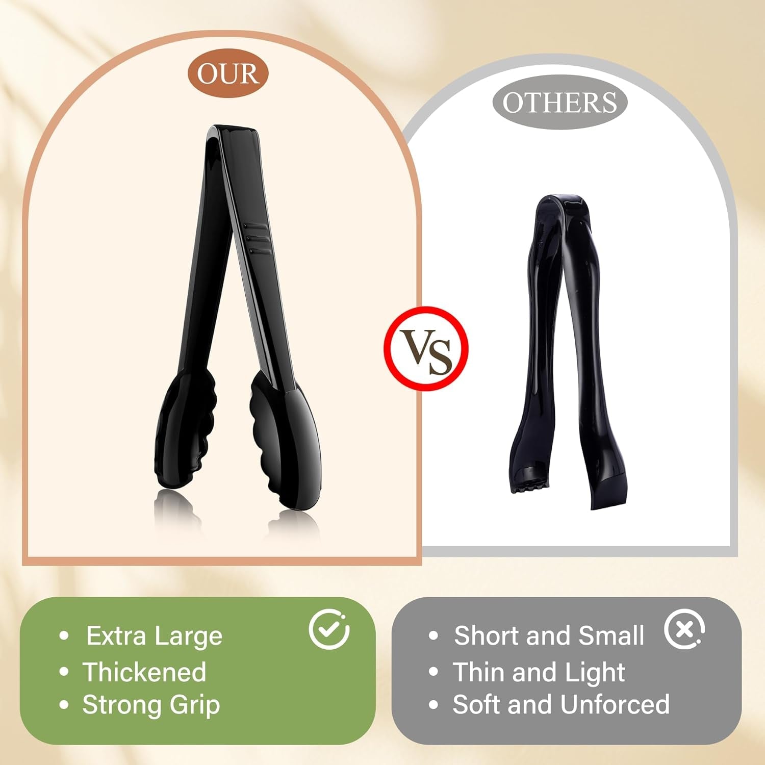 plastic-serving-utensils-set-disposable-tongs-spoons-for-buffet-10inch-heavy-duty-bpa-free-18pc-party-catering-supplies-buffet-display-utensils-for-restaurant-wedding-banquet-food-black