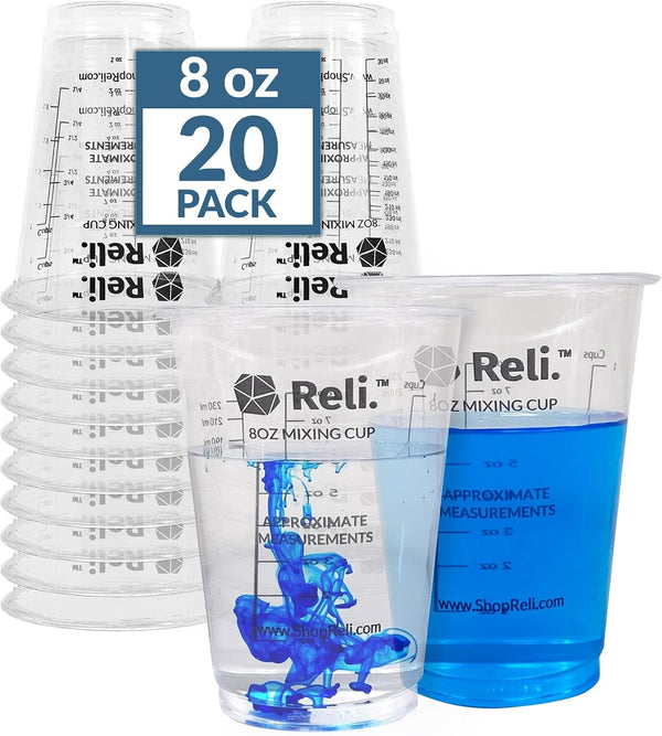 8 Oz Paint Mixing Cup (20 Pcs) | Resin Mixing Cups1