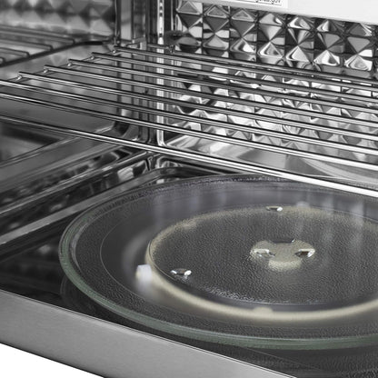 ZLINE over the Range Convection Microwave Oven in Black Stainless Steel with Modern Handle and Sensor Cooking6