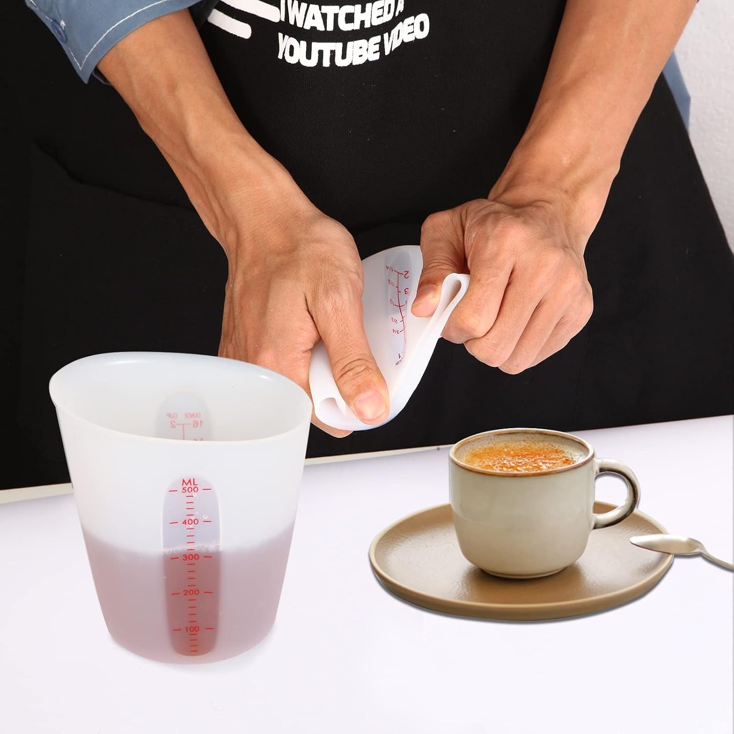 silicone-measuring-cups-2-cup-1-cup-flexible-measure-melting-cups-for-epoxy-resin-butter-chocolate-squeeze-pour-baking-cup-dishwasher-safe-bpa-free-500-250-ml-with-marking-cup-ounce