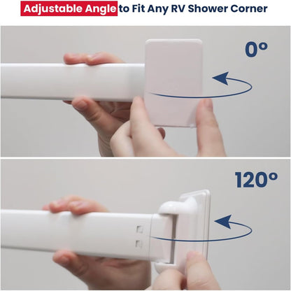 RV Shower Corner Storage Bar, Bathroom Shelf Caddy for Organization3